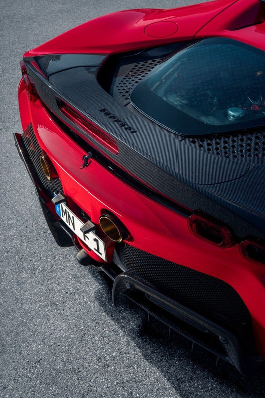 Ferrari SF-90 Dry Carbon Fiber Ducktail Spoiler