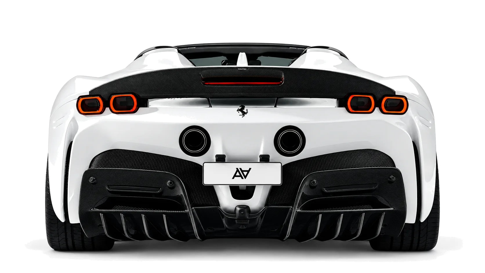 Ferrari SF90 Spider with AA carbon rear diffuser