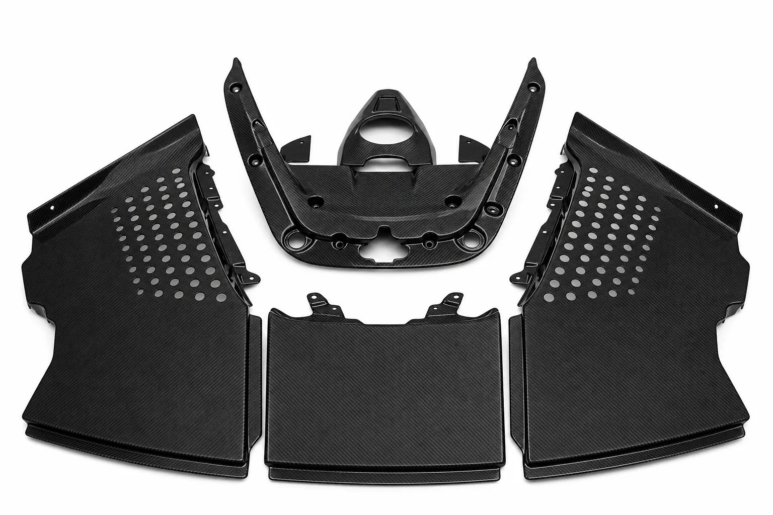 Carbon fibre engine bay panels